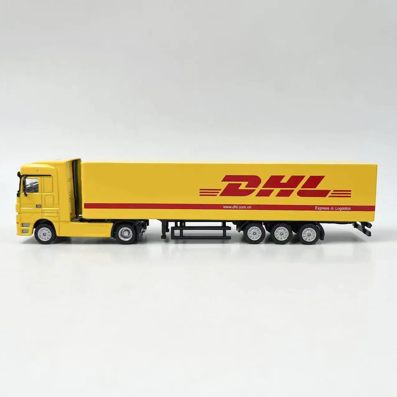 車　模型　DHL　トラック DHLシミュレーション玩具トラックモデル,合金プルバック