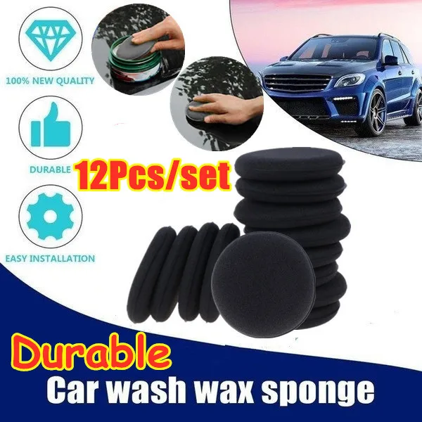 

12Pcs High Density Car Waxing Polish Foam Sponge Detailing Applicator Pad Useful Durable Kit Hoge Dichtheid Ultra Dikke Foam