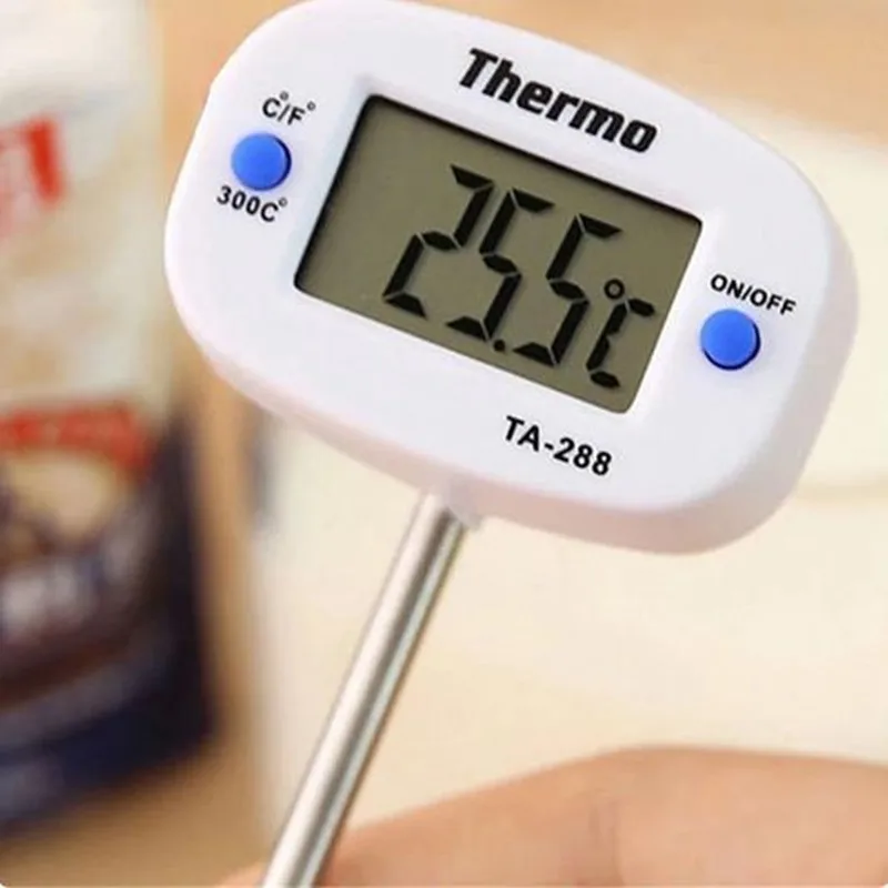Thermometer TA-288 -50℃~300℃ Food Food Stainless Steel Probe Thermometer Electronic Digital Display Liquid Grill 3