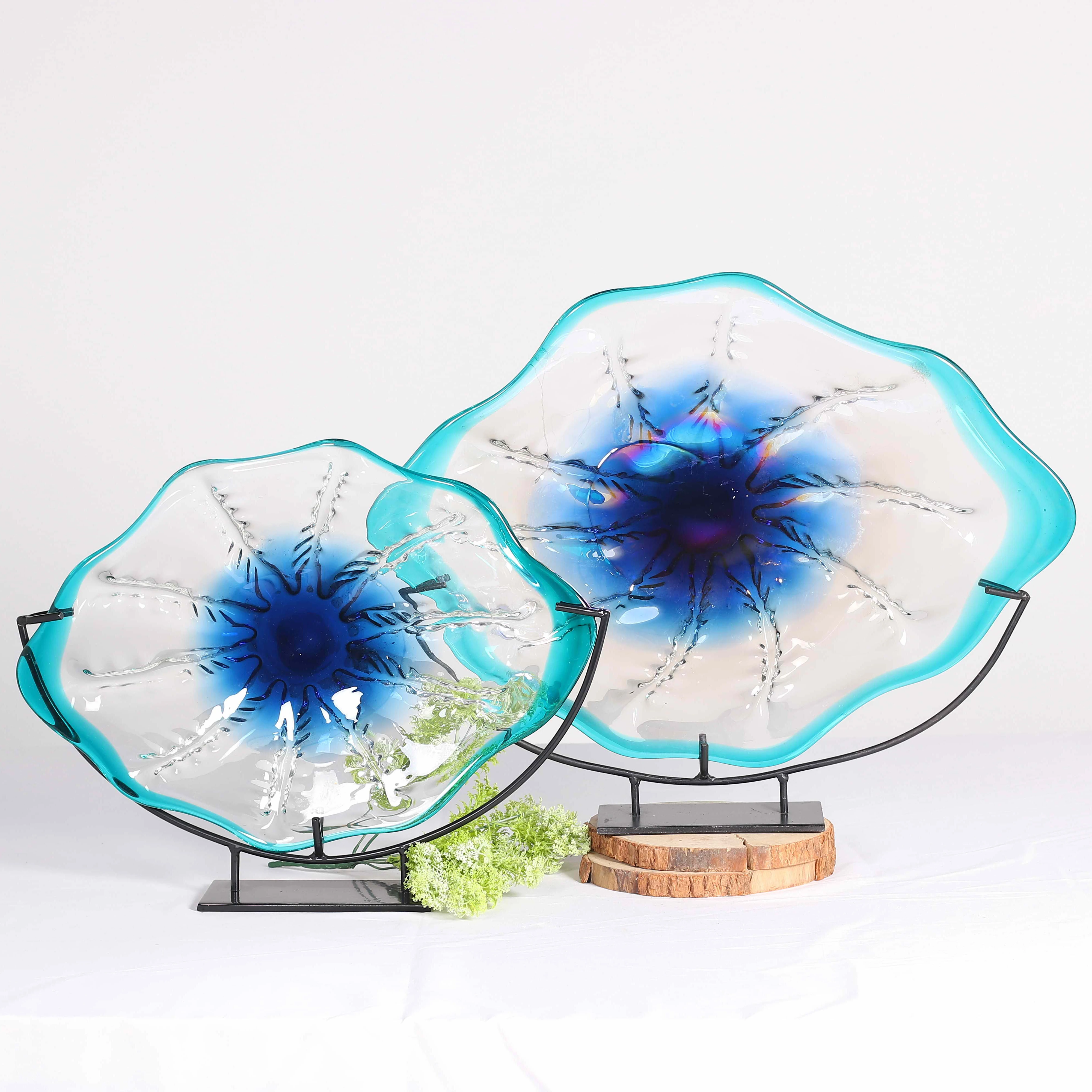 

Modern Handmade Glass Art Plates Interior Accessories Other Home Decor
