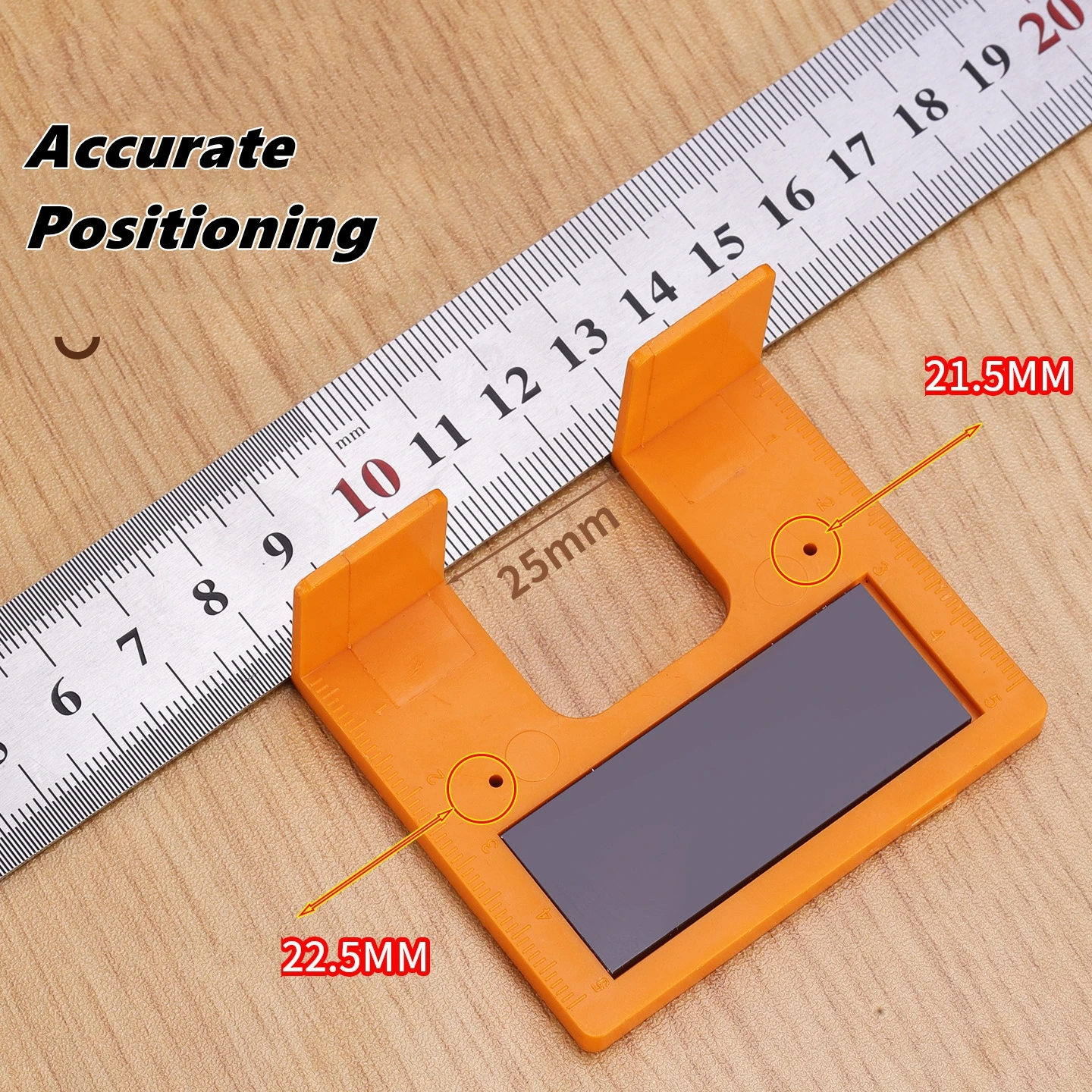 Magnetic Woodworking Quick Installation Aid for Cabinet Door Hinge Alignment