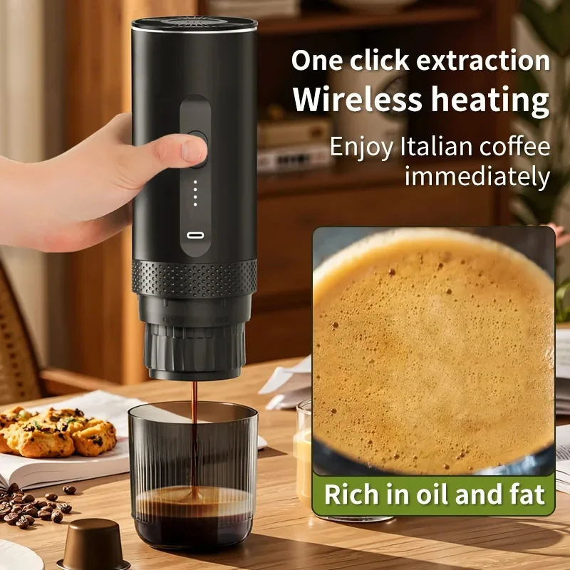 HOMEFISH 3-in-1 Wireless Portable Espresso Machine