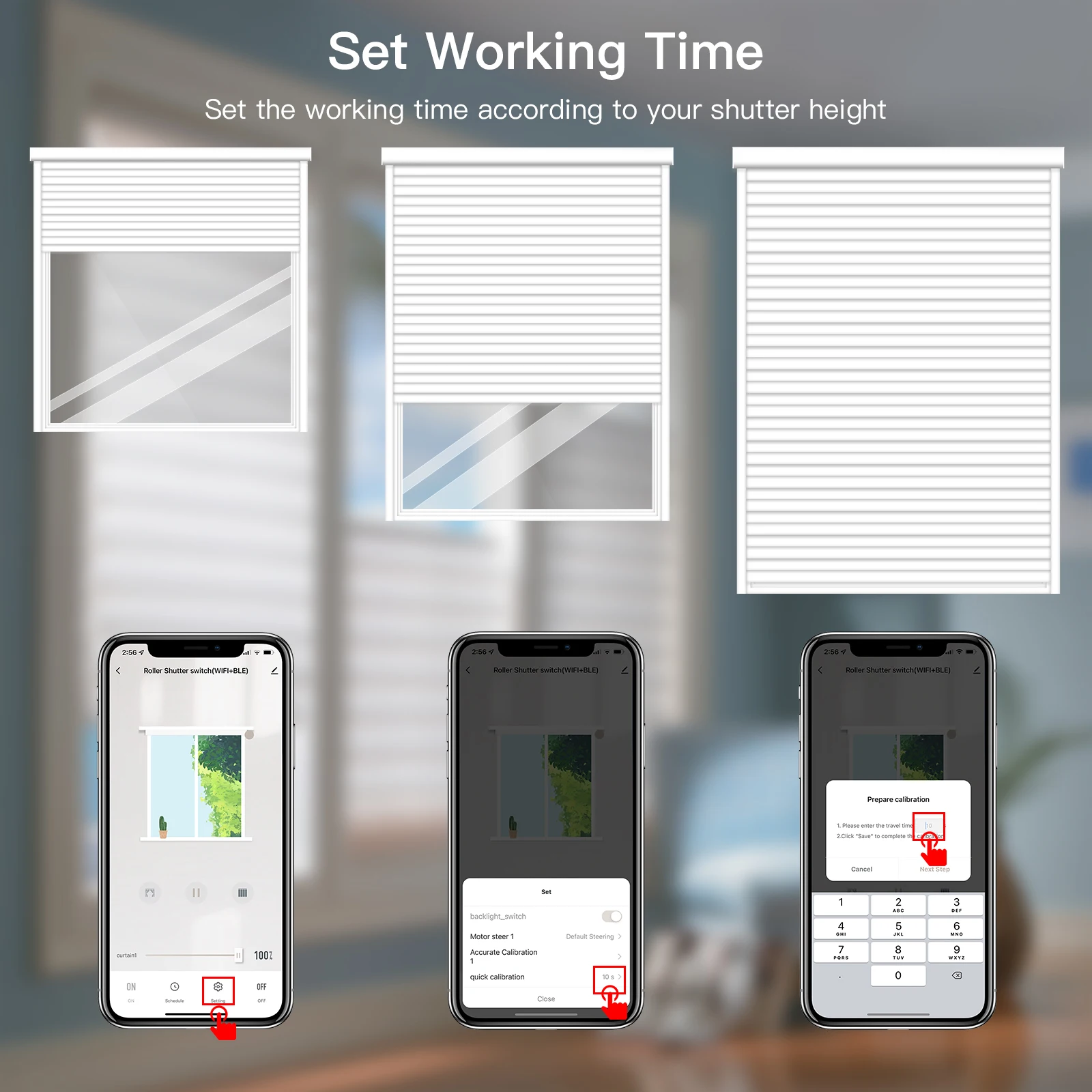 Wifi Shutter Switches APP Control Smart Roller Blind Series Glass Panel Support Tuya Google Smart Life Shutter Switches BSEED smart blinds switch