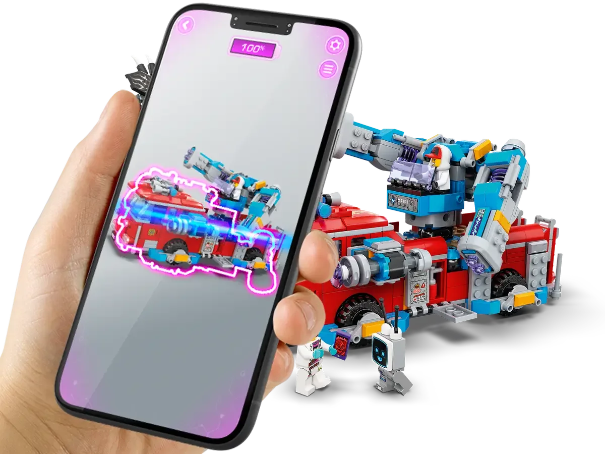 LEGO Hidden Side Phantom Fire Truck 3000 70436, Augmented Reality