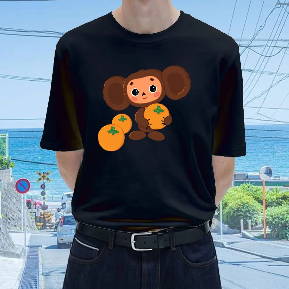 

Футболка мужская с надписью «Cheburashka Essential»