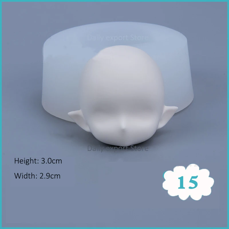 Clay Molds Crafts 3D Silicone Face Body Mold For Air Dry Clay Molding
