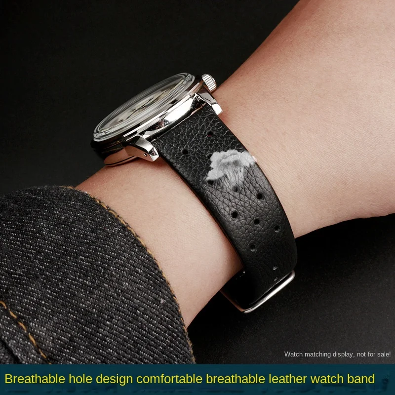 Catena Per Orologi In Pelle Bovina Perforata Adatta Per Longines Hamilton Seiko Tissot Cinturino Per Orologio Universale In Pelle Per Uomo E Donna 20M