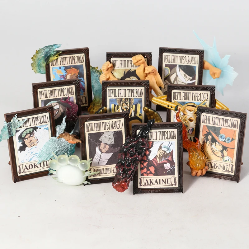 One Piece Luffy Sabo Ace Kuma Edward Newgate Marco Sakazuki Kuzan Borsalino Sengoku Figure Model Statue Collection 10pcs/set |
