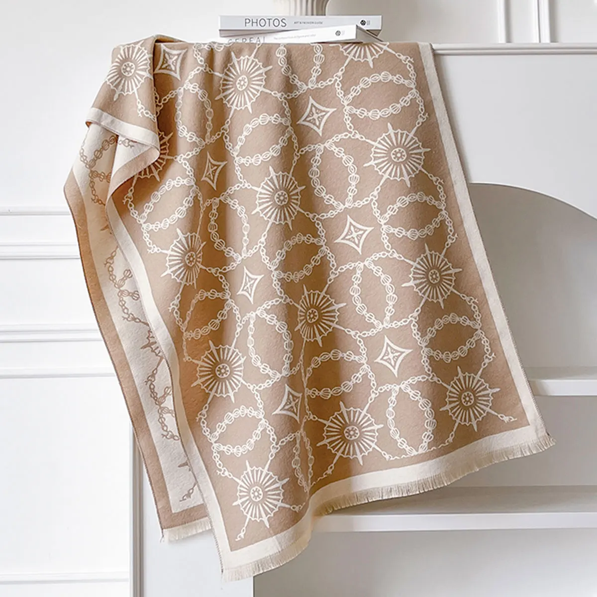 Luxury Warm Poncho Imitaion Cashmere Winter Women Scarf Shawl Wraps Female Thick Pashmina Blanket Bufanda Travel Echarpe 2025