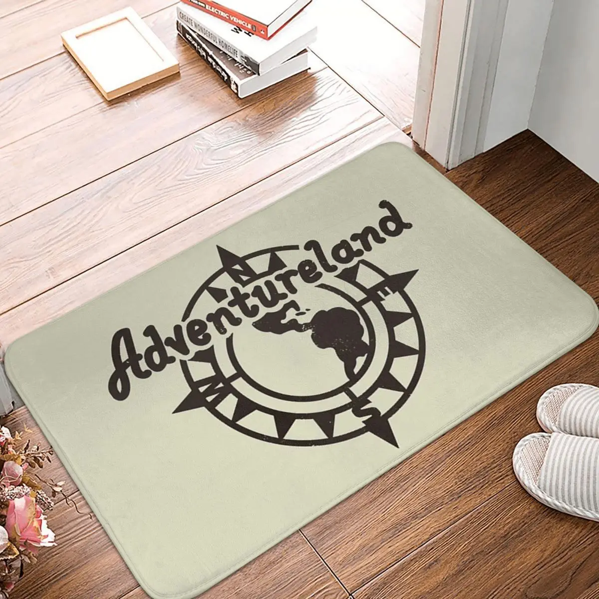 

Vintage 1950's Adventureland 40x60cm Carpet Polyester Floor Mats Modern Anti-Slip Home Decor