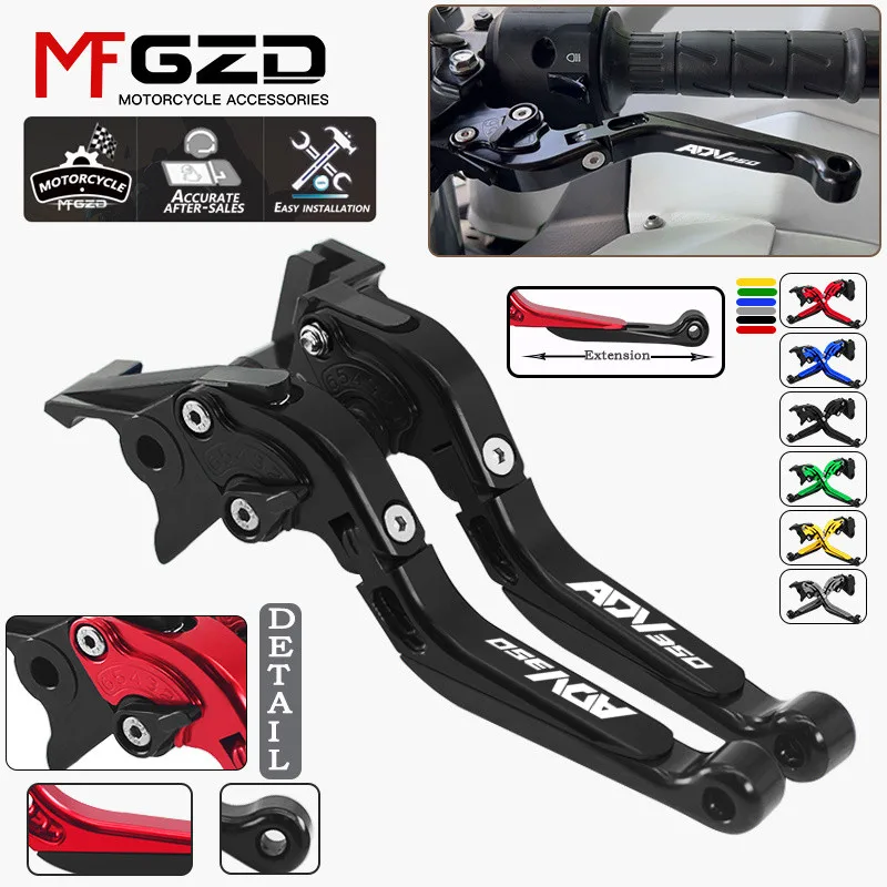 

New For HONDA ADV 350 2021 2022 2023 Motorcycle Accessories Extendable Folding Adjustable Brake clutch Handle levers adv350