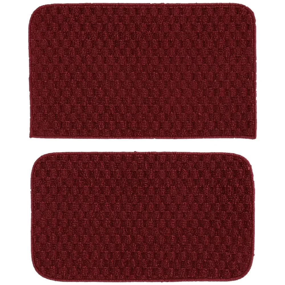 

Town Square 2pc Kitchen Rug Set 18 in. x28 in. Slice & 18 in. x28 in. Mat Chili Red