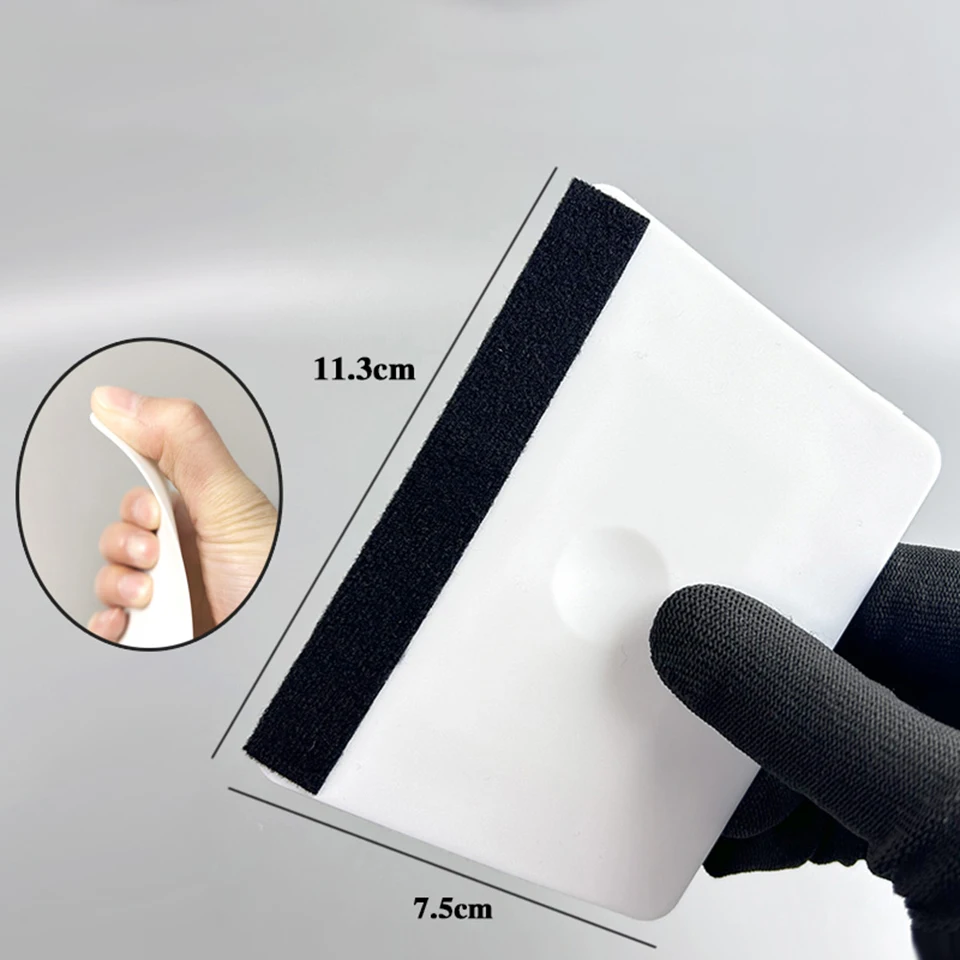 Weicher Trapezförmiger Vinyl-Wrap-Rakel, Doppelseitiger Vierkant-Rakel für Auto-PPF, Farbwechselfolie KLT-17 – Detail 8