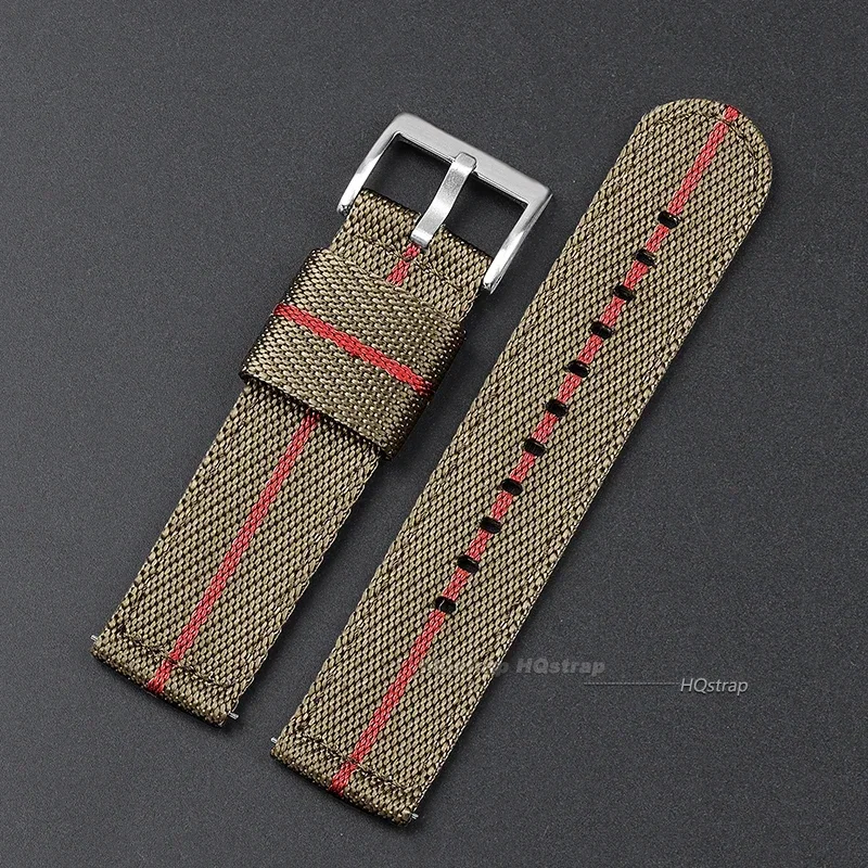 Adjustable Nylon Strap with Stainless Steel Buckle - Quick Release Universal Bracelet
