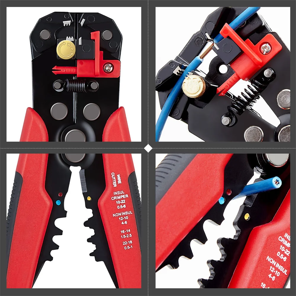 HS-D1 Wire cutter automatic crimping wire stripper multi-functional peeling tools Terminal pliers 0.2-6.0mm2 tool