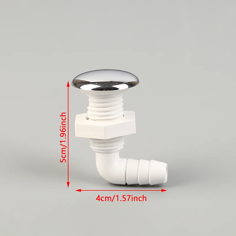 1PC Hot Tub Air Jet Air Nozzle Chrome-plated Surface Non-metallic With White Base Massage Bathtub Accessories