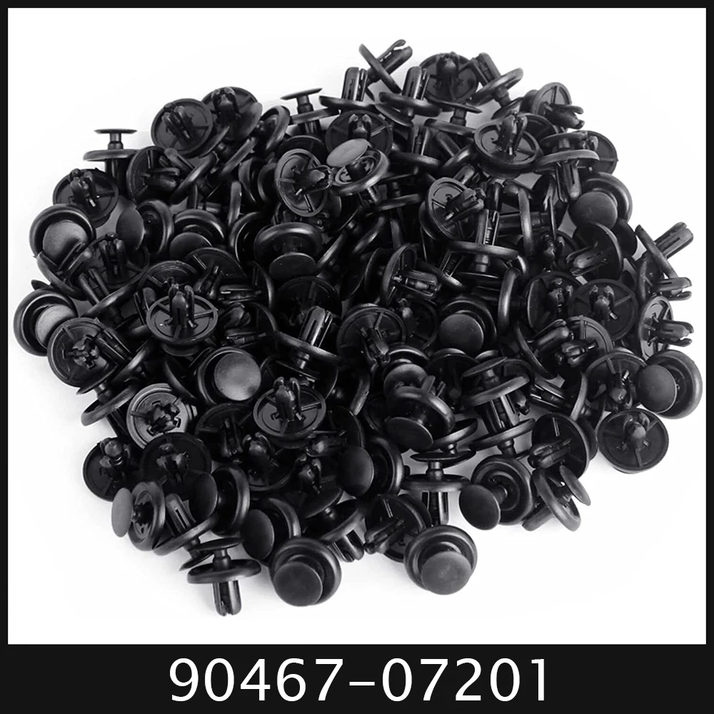 

100 pcs Fender Push Clips Retainer Plastic Rivet Fastener 7mm For Toyota Pontiac