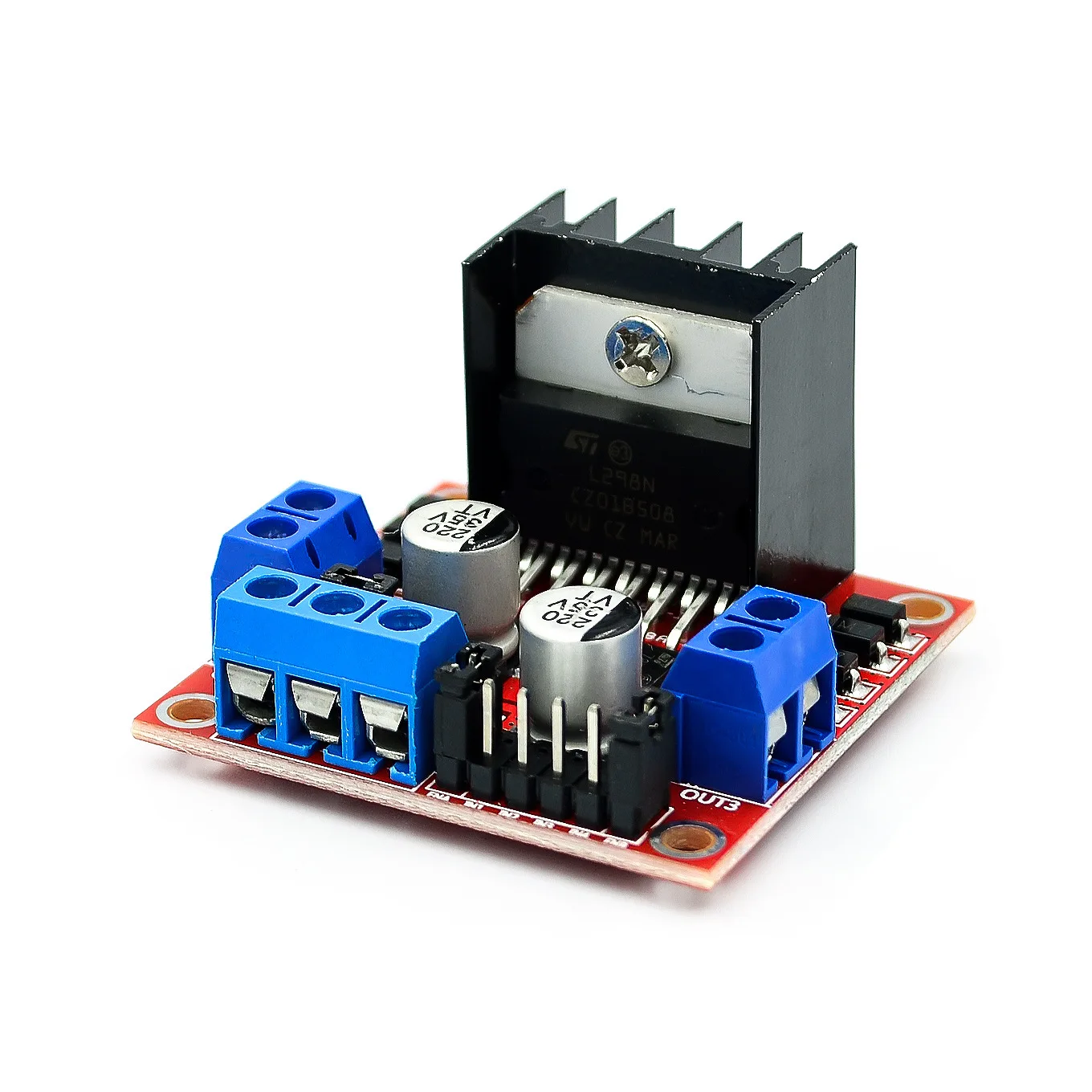 5 pces l298n dc placa controlador de 01