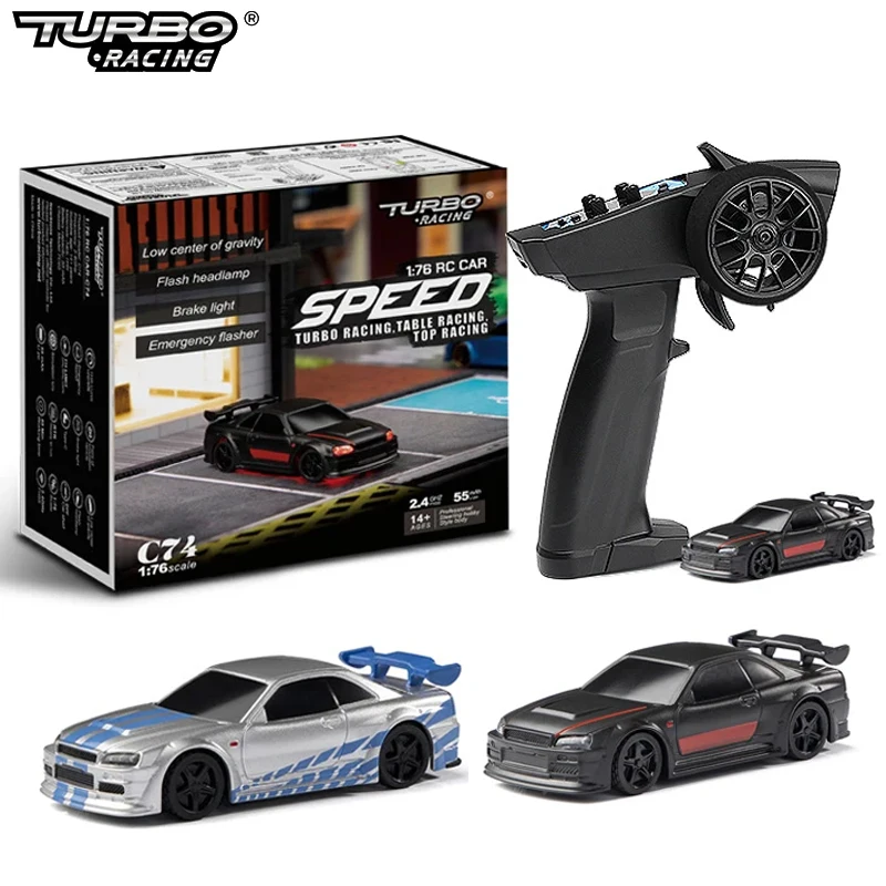 

Пульт дистанционного управления Turbo Racing C74, 4 канала, 2,4 ГГц, 1:76