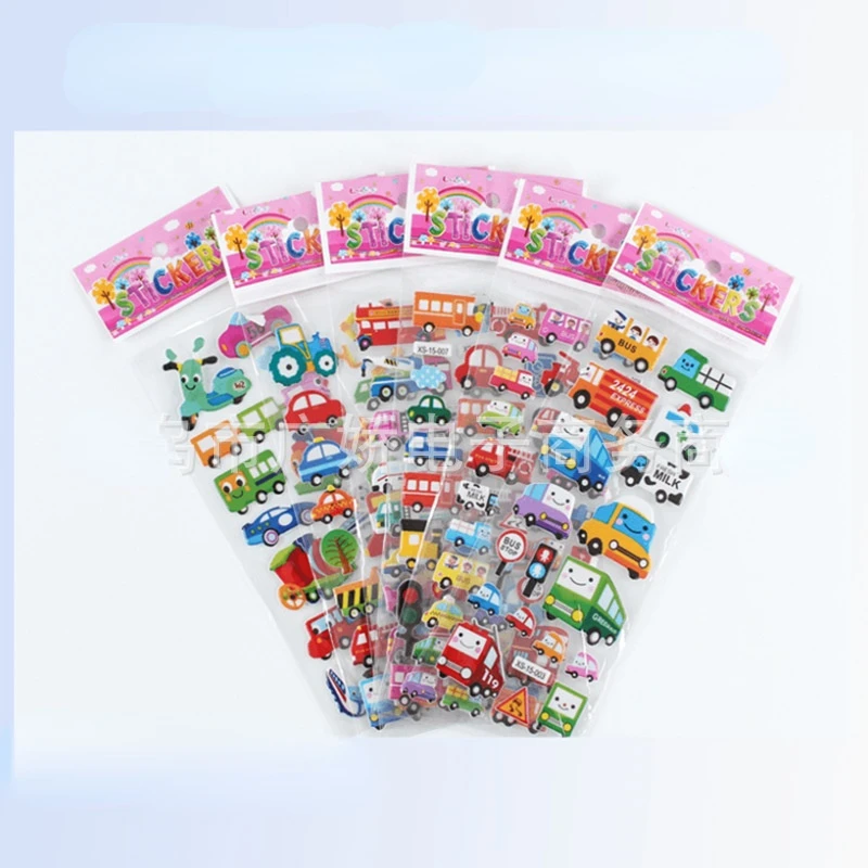 Children's 3D Sticker Cartoon Three-dimensional Bubble Sticker Kindergarten Reward Toy Sticker Sticker Butterfly children s sneakers mesh children s daddy shoes breathable boy s and girls shoes spring and autumn kindergarten shoes