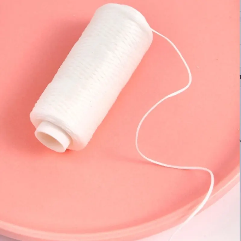 Leather Sewing String 150D Leather Polyester Flat Wax 0.8mm Diameter 50 Meters