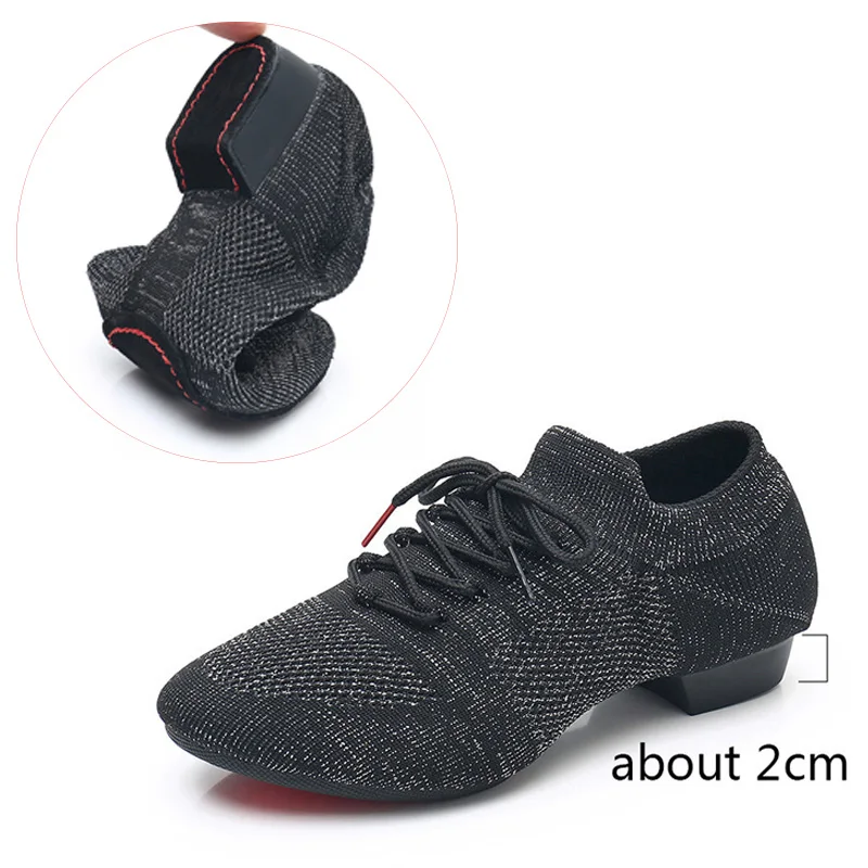 Dance Shoes Women's dance training shoes professional teacher Latin dance shoes Indoor Outdoor square jazz ballroom women
