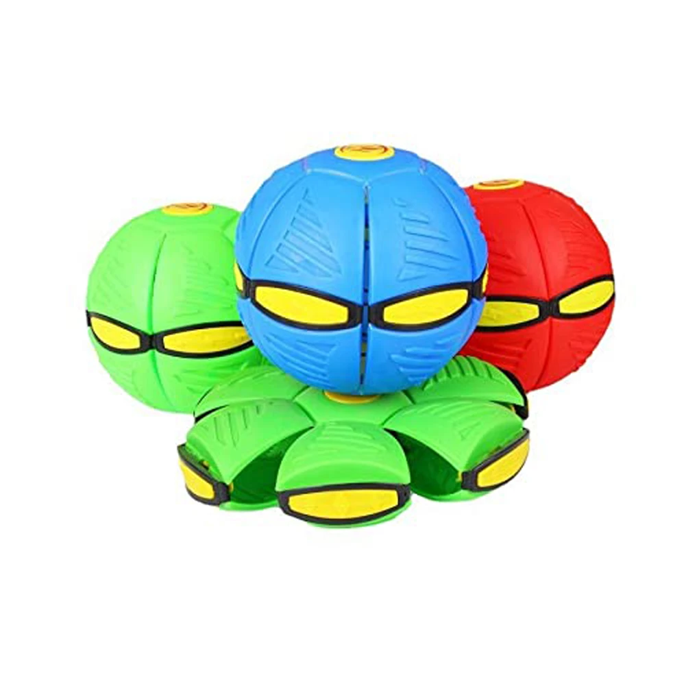 Mini LED Flying UFO Flat Throw Disc Ball With Light Toy Kid Outdoor Garden Basketball Game balls |
