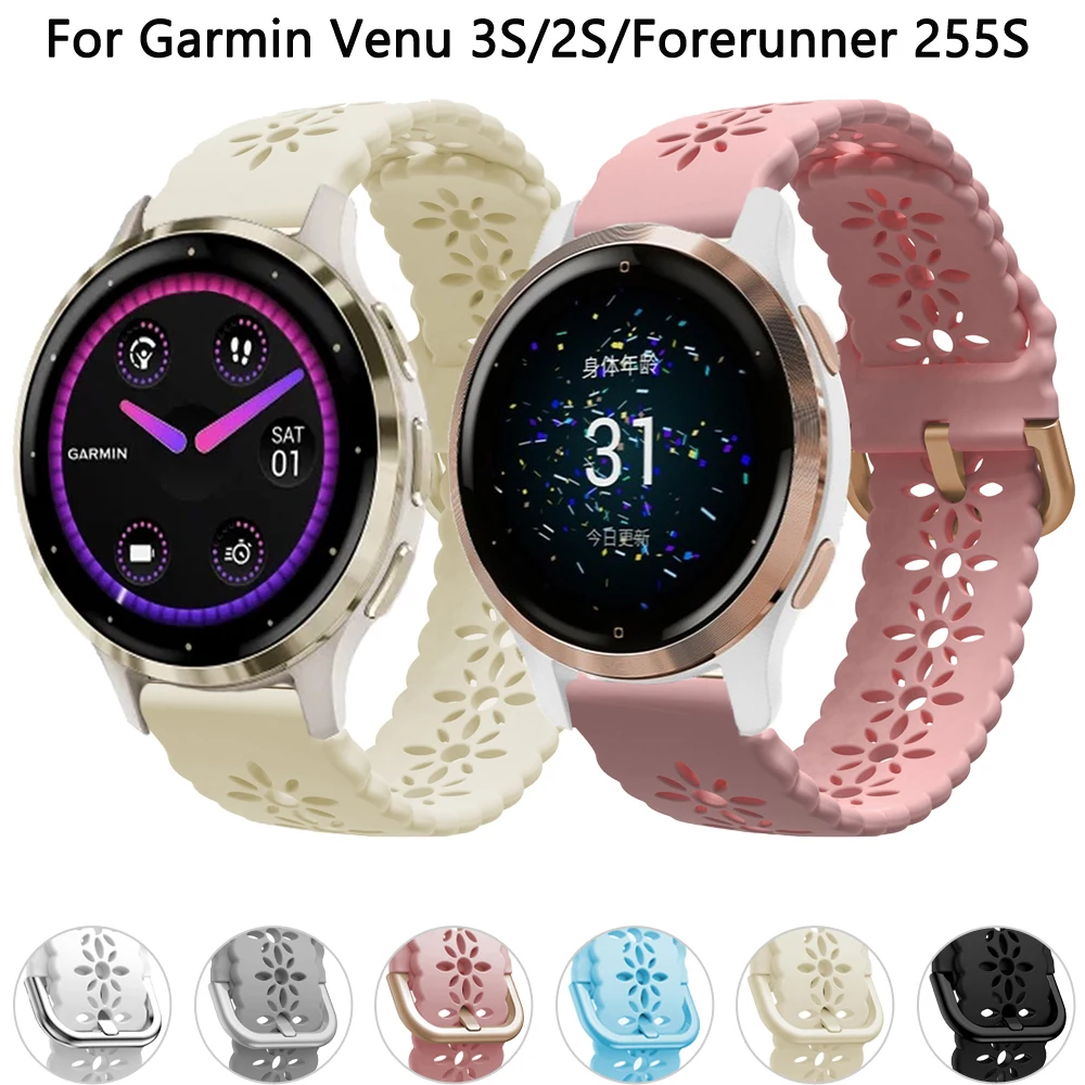 

Силиконовый ремешок для наручных часов Garmin Vivoactive 4S CAME 2S 3S Forerunner 255S HUAWEI WATCH GT 4 41 мм, браслет, ремешок для наручных часов, 18 мм