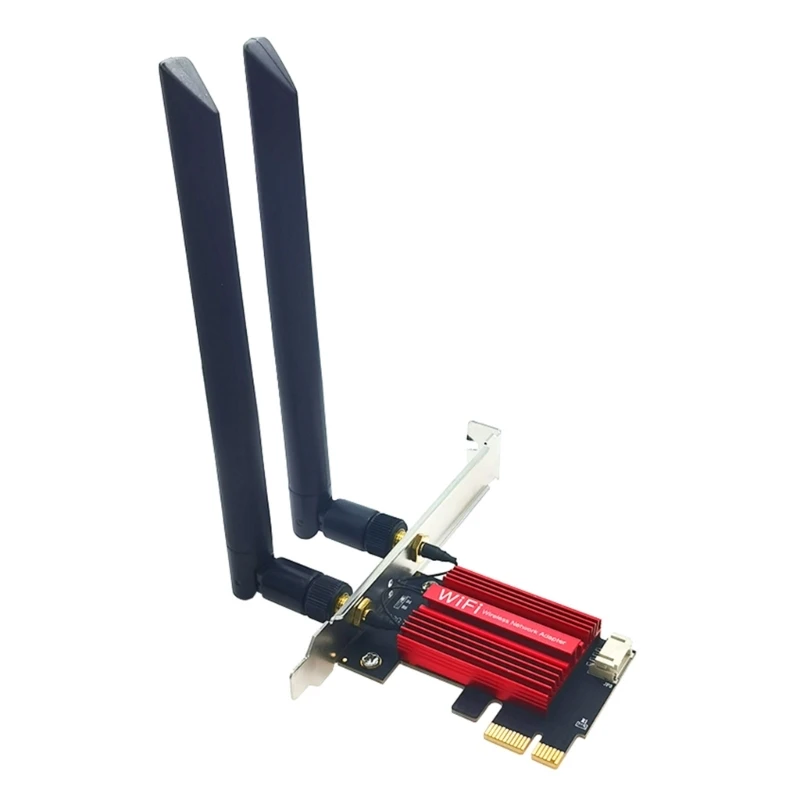 

DualBand AX1800 Wifi6 Wireless NetworkAdapter 1800Mbps BT5.2 Wifi Card 5GHz