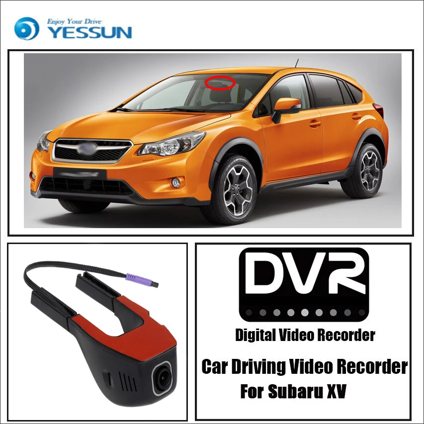 

YESSUN for Subaru XV Car Mini DVR Driving Video Recorder Control APP Wifi Camera Novatek 96658 Registrator Dash Cam