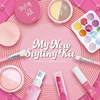 Children's Pretend Play Simulation Cosmetics Toy Set with Eyeshadow Palette and Lipstick Applicator Non-toxic Girl Makeup Toy 4