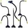 5/10/15/20pcs Free Bending Yellow Copper Mist Nozzle 8mm Straight Push Lock Joint Garden Watering Humidification Sprayer 6