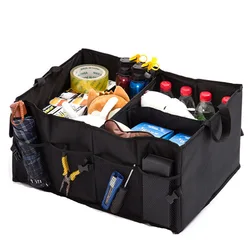 Durable Eco-Friendly Large Capacity Car Trunk Organizer Collapsible Storage Box For Auto Trucks SUV Trunk Box