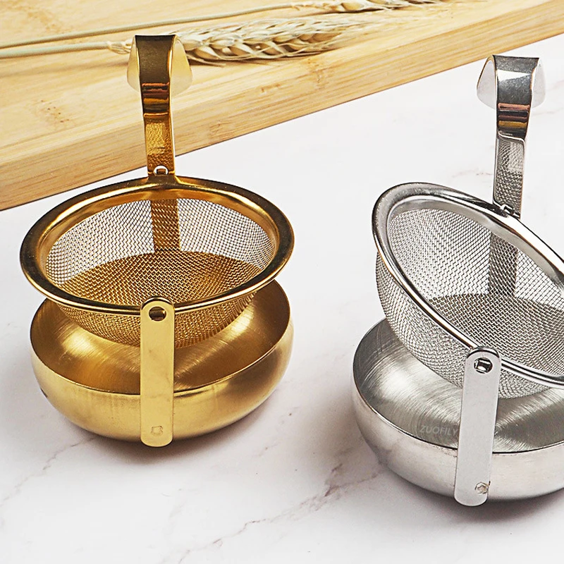 Rotating Tea Strainer Stainless Steel Fine Mesh Tea Filter Sieve 360 Rotatable Infuser Kitchen Tool tea infuser tea strainer tea filter