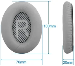 Premium Replacement Earpads for Noise-Cancelling Headphones (Gray)