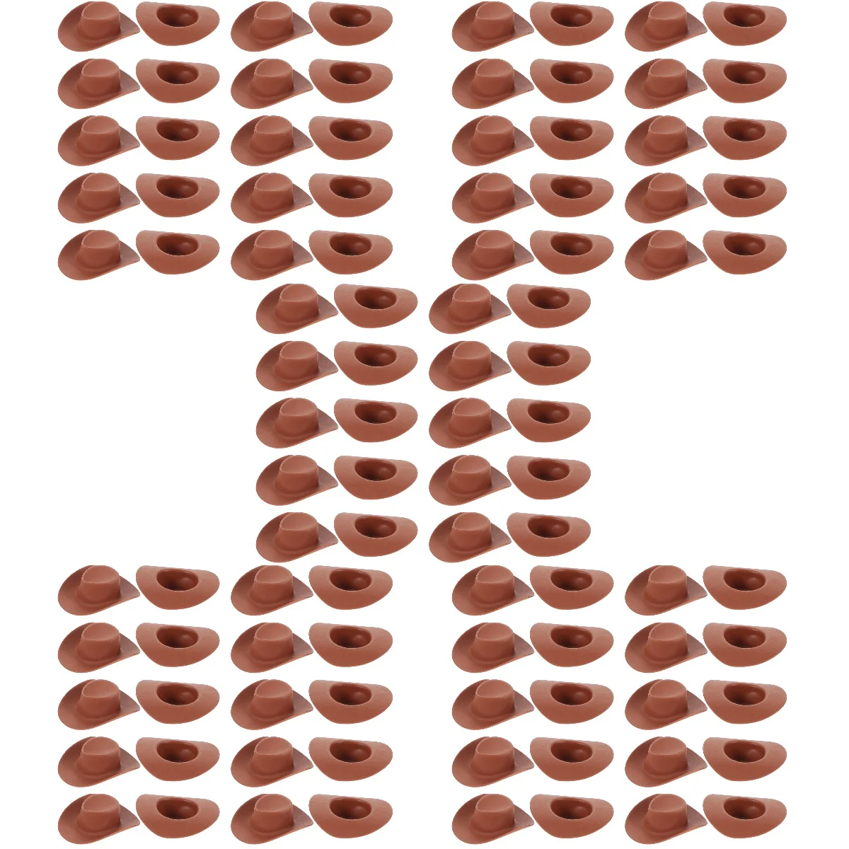 

100 Pcs Miniature Plastic Hat Hat Dress Up Costume Accessories