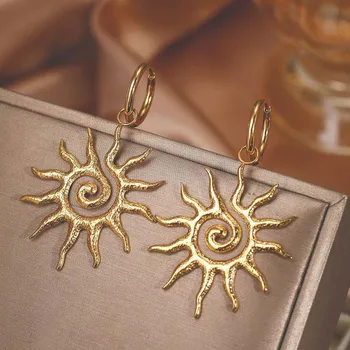 Sunflower Drop Earrings 1