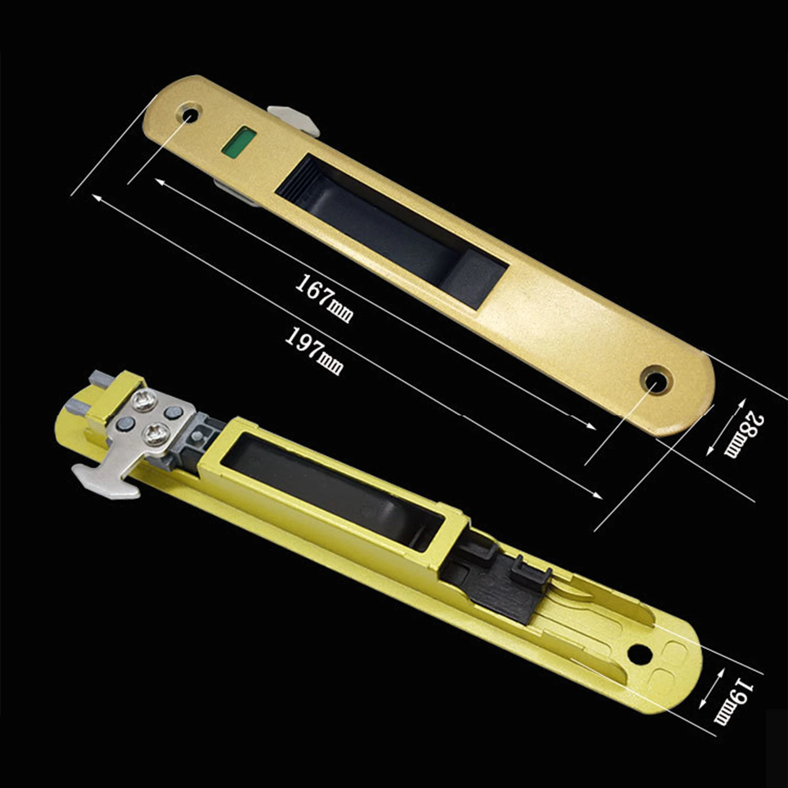 1 Set Sliding Glass Door Window Handle Lock Hook Style Flush Mount Zinc Alloy Sliding Glass Door Handle Window Handles EL