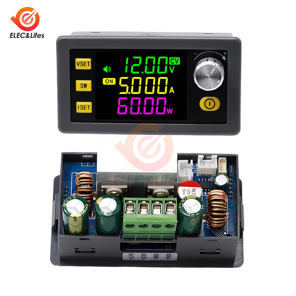 Convertisseur Boost Numérique LCD - Entrée 6-36V, Sortie 0.6-36V, 5A 80W, Avec Contrôle Programmable - 6