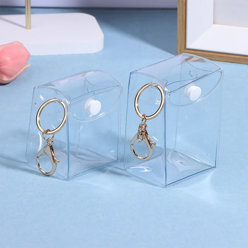 1Pc Transparent Mystery Box Mini Anime Doll Display Bag Universal Display Box Portable Storage Bag Coin Purse Earphone