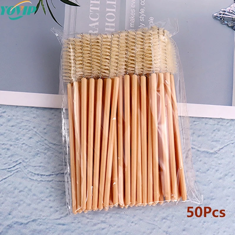 Eyelash Brushes Makeup Brushes Disposable Mascara Wands Applicator Spoolers Eye Lashes Cosmetic Brush Lash Extension Tool makeup brush eyelashes brush eyelash brush makeup tool 50Pcs
