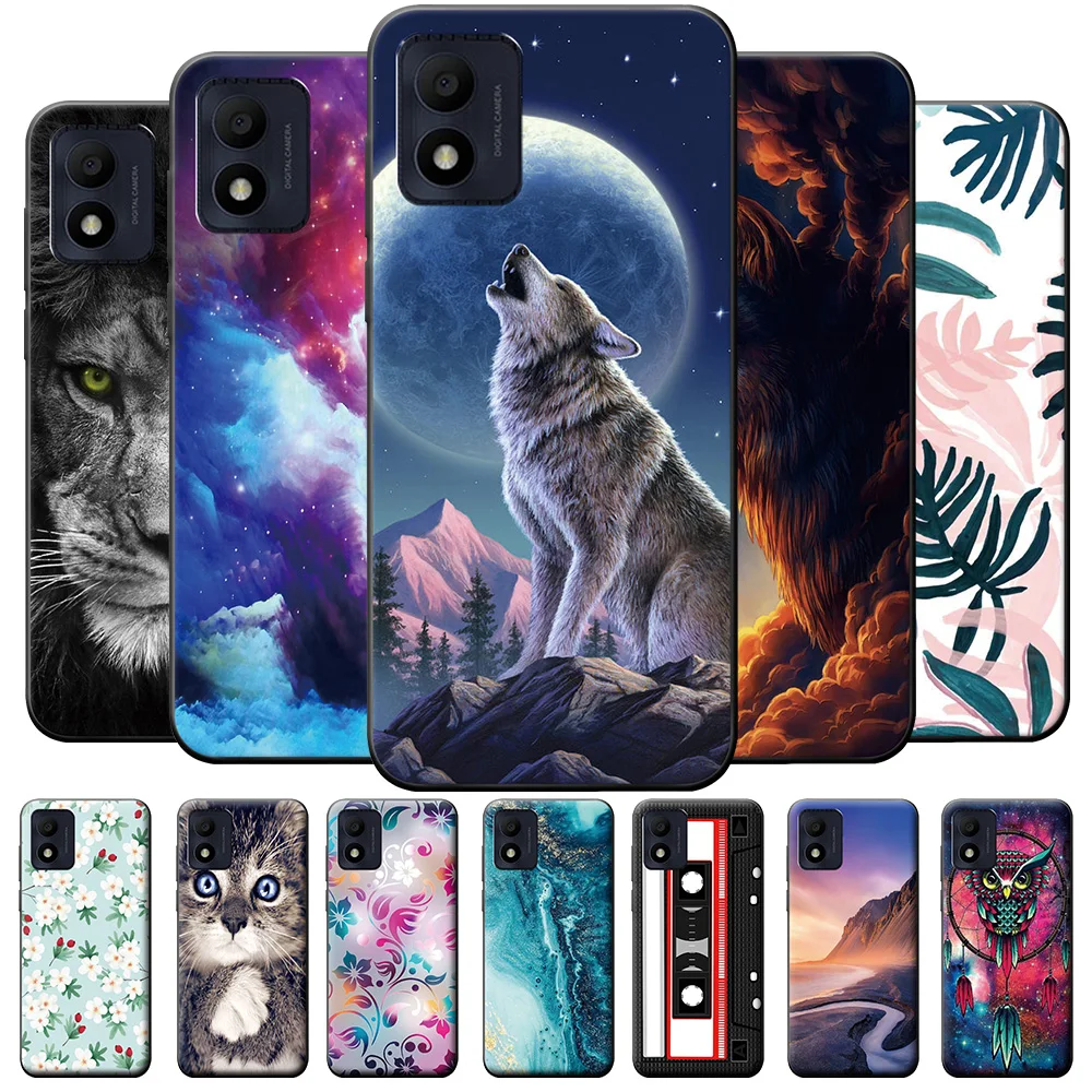 Per Alcatel 1B 2022 Custodia Fashion Silicone Soft Tpu Cover Posteriore Per Alcatel 1B 2022 Custodia Per Telefono Per Vodafone Smart P12 Funda Bumper