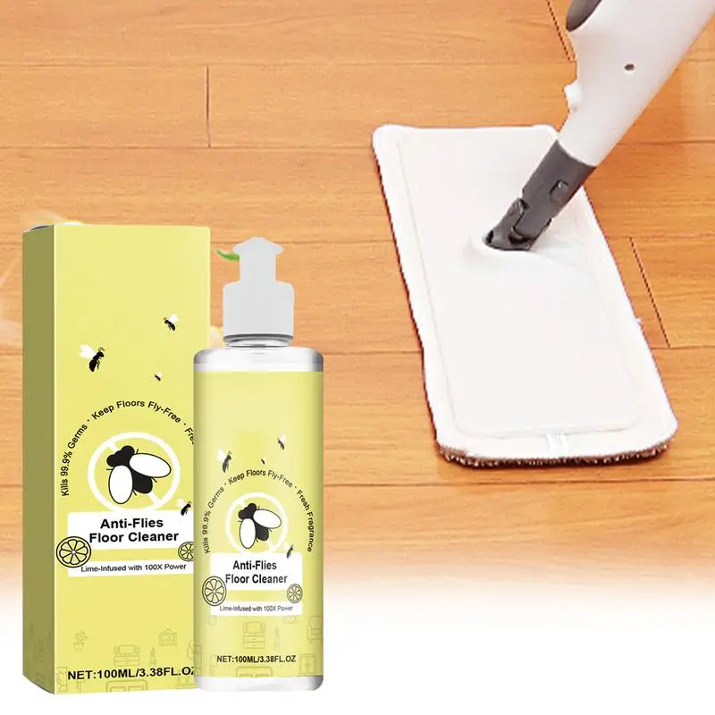 Floor Cleaner Liquid Floor Polishing Cleaner Anti-fly Restores And Protects Wood Laminate And Tiles 100ml