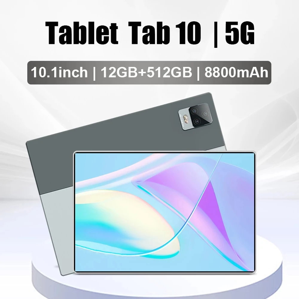 cheap samsung tablet Global Version Tab 10 10 inch Tablet Android 12GB RAM 512GB ROM Tablets 5G Tablette 10 Core MTK Helio P60 8800mAh Phone tablete best graphic tablet