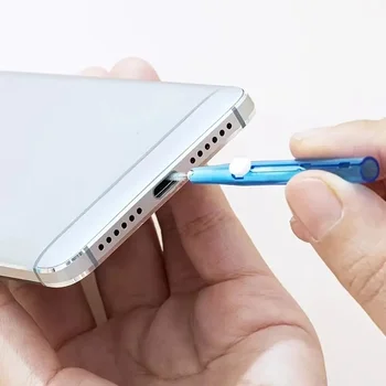 Kit di Pulizia Multifunzionale per Telefoni e Auricolari, 5 Pezzi, 5 Misure, 5 Colori, Strumenti Retrattili per la Pulizia della Fotocamera, Riparazione e Ripristino di Telefoni e Tablet