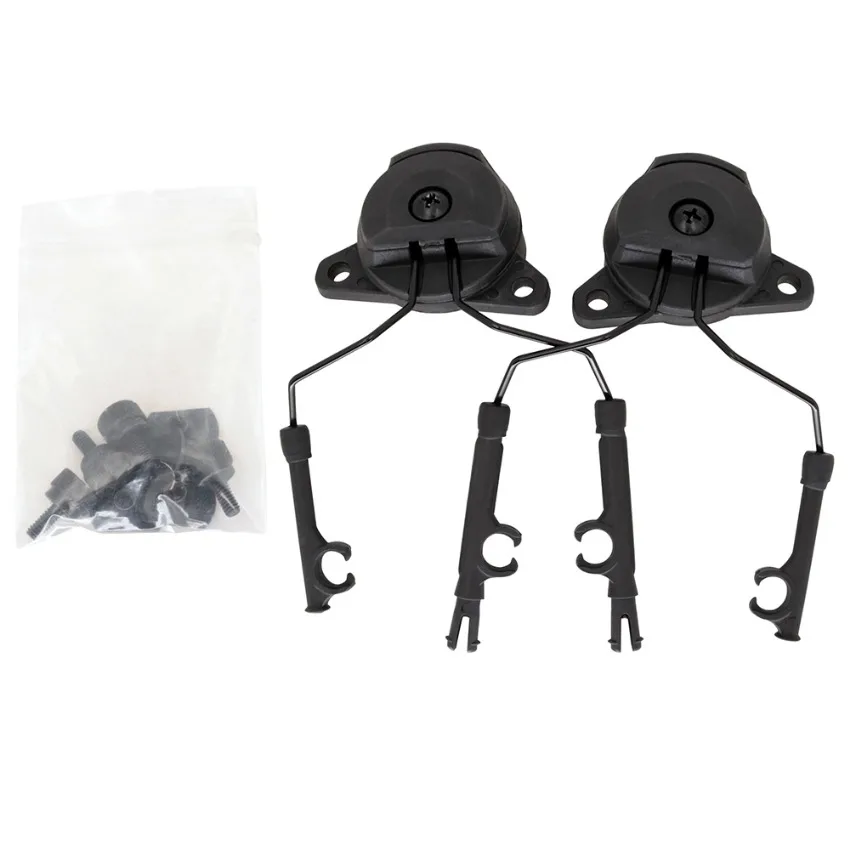 Wendy Tactical Helmet Rail Mount 1.0/2.0 for Tactical Headset COMTAC II III Airsoft Shooting Headset Hearing Protection Earmuffs