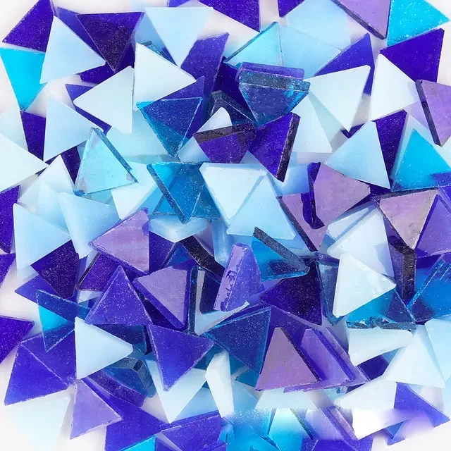 Clear Glass Mosaic Tile Set 2