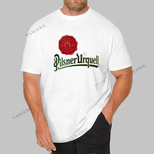 male brand teeshirt men summer cotton t shirt Pilsner Urquell beer t-shirt,  Czech Republic Loose tops for him plus size teeshirt - AliExpress