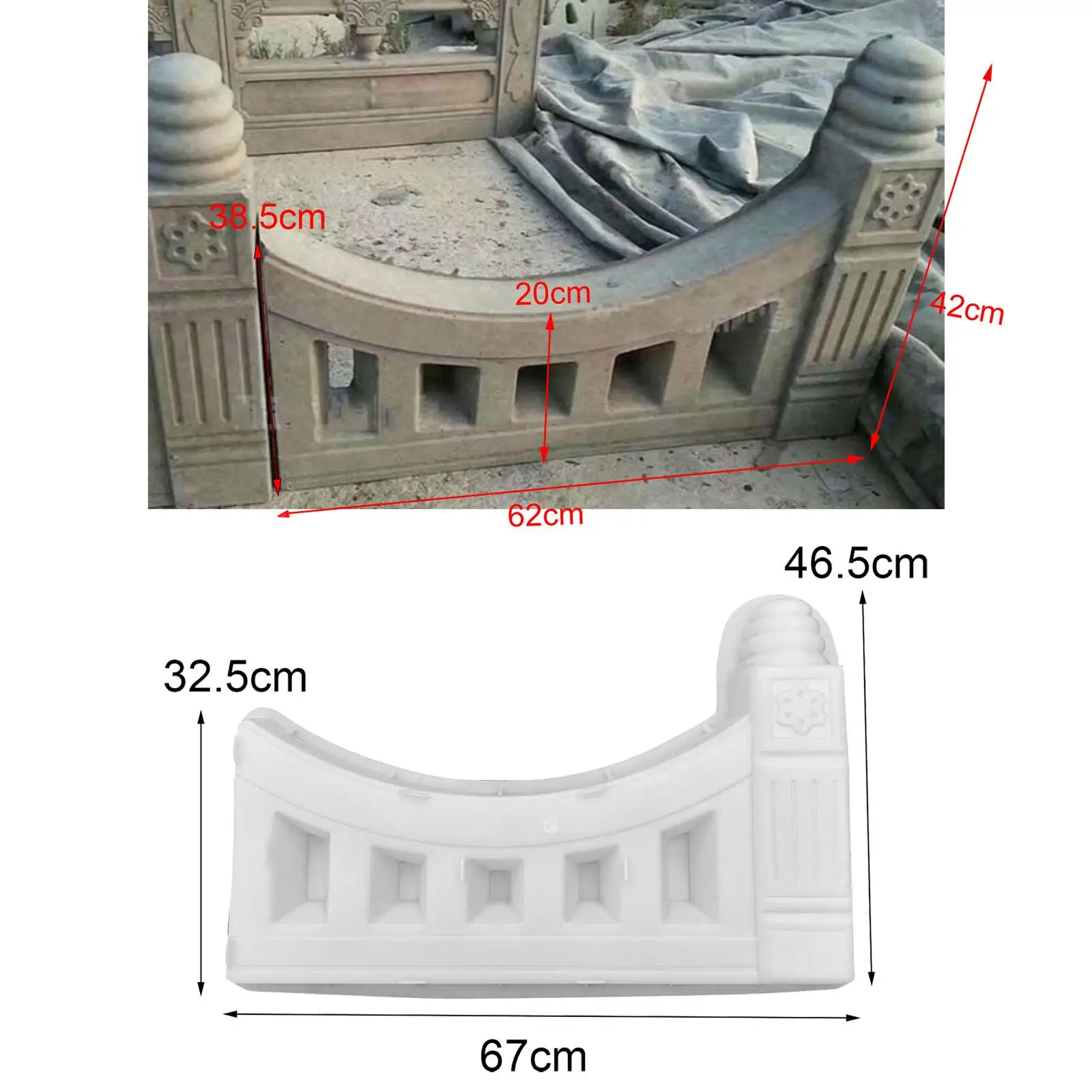 Garden Fence Concrete Brick Reusable Pool Pouring Easy to De
