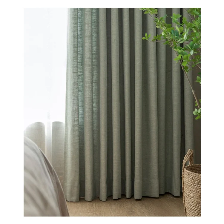 

Artsy Linen Japanese Style Simple Northern European Chinese Cotton And Linen Shading Curtain